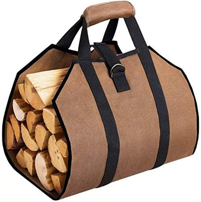 Firewood Storage Bag Outdoor Uphill Storage Can Be Folded