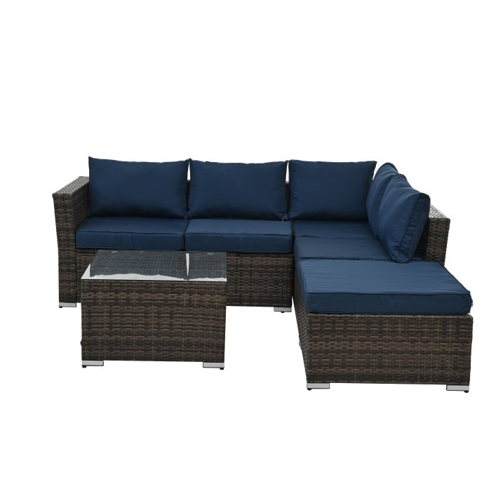 Patio Furniture, Outdoor Furniture, Seasonal PE Wicker Furniture, 4 Set Wicker Furniture