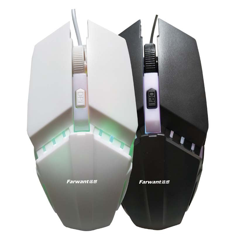 Wired Photoelectric Computer Office Home Gaming Light-Transmitting Mouse