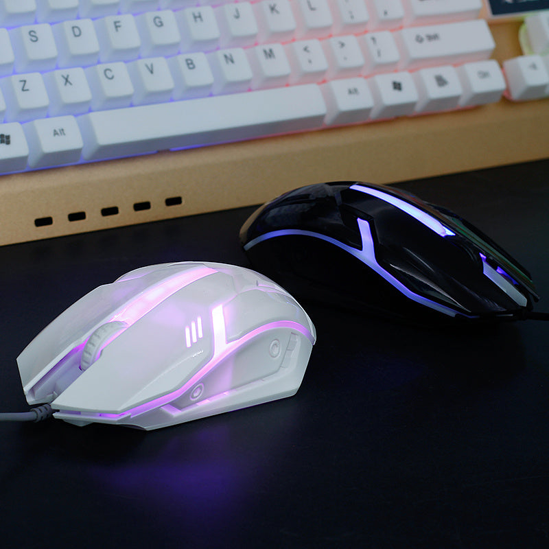 Wired Photoelectric Computer Office Home Gaming Light-Transmitting Mouse