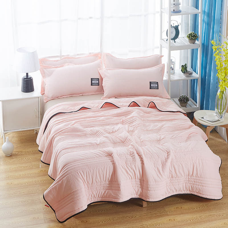 Cooling Blankets Pure Color Summer Quilt Plain Summer Cool Quilt Compressible Air-conditioning