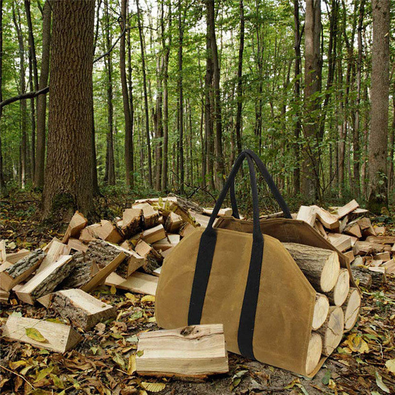 Firewood Storage Bag Outdoor Uphill Storage Can Be Folded