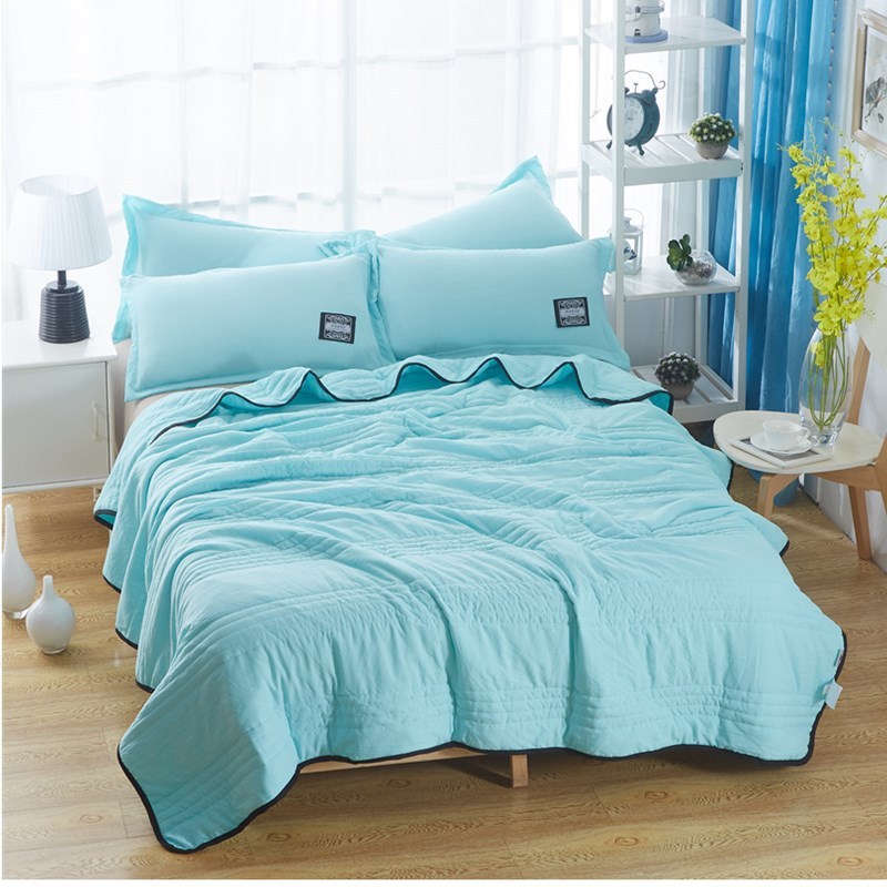 Cooling Blankets Pure Color Summer Quilt Plain Summer Cool Quilt Compressible Air-conditioning