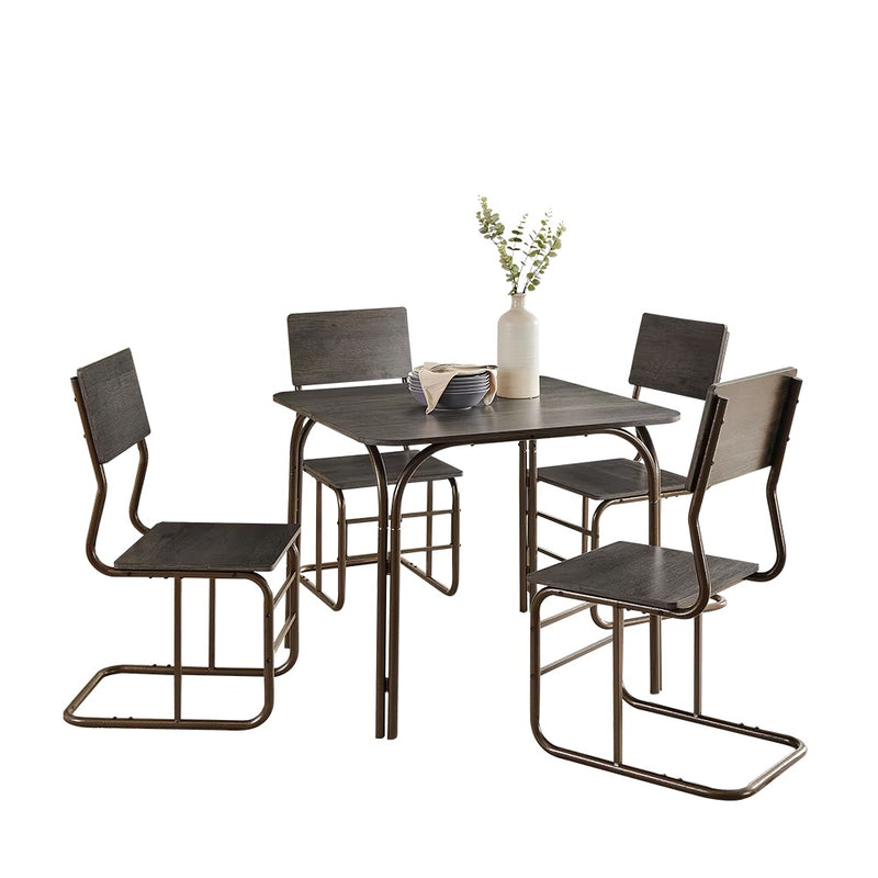 5-Piece Wood Table  4 Chairs,Modern Dining Table Furniture Set For Home, Kitchen,