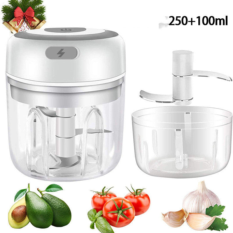 Mini Electric Garlic Chopper USB Charging Ginger Masher Machine Sturdy Durable Chili