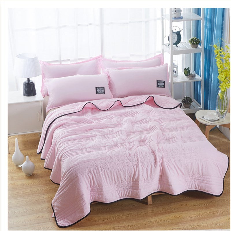 Cooling Blankets Pure Color Summer Quilt Plain Summer Cool Quilt Compressible Air-conditioning