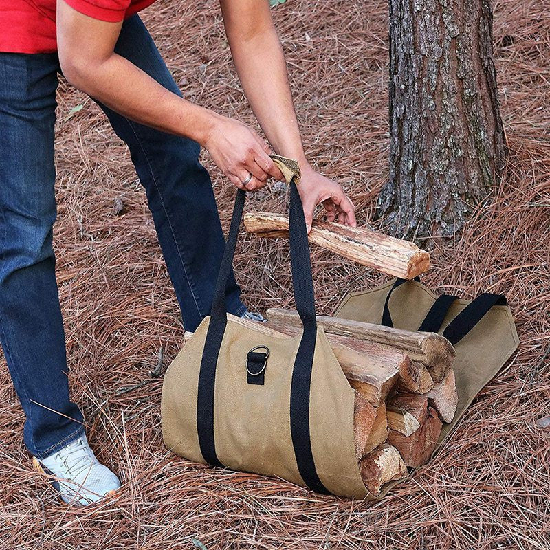 Firewood Storage Bag Outdoor Uphill Storage Can Be Folded