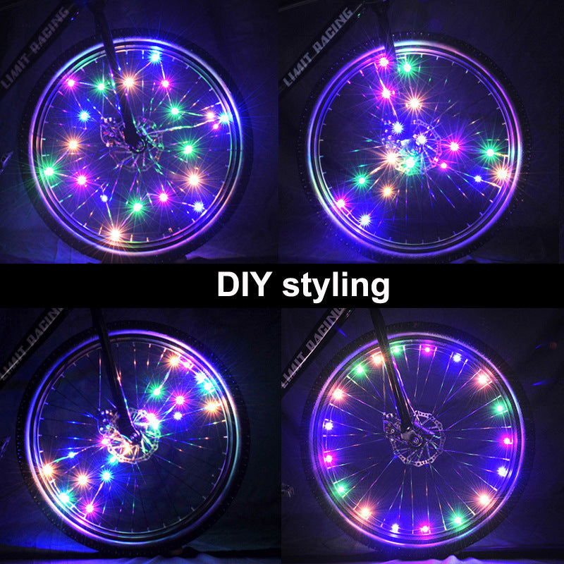 Glowing LED Bicycle Wheel Light Cycling Accessories