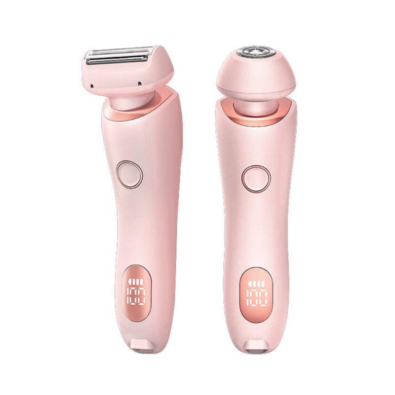 2 In 1 Hair Removal Epilator USB Rechargeable Trimmer Women Body Razor Face Leg Armpit