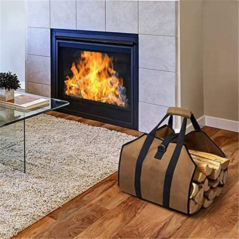 Firewood Storage Bag Outdoor Uphill Storage Can Be Folded