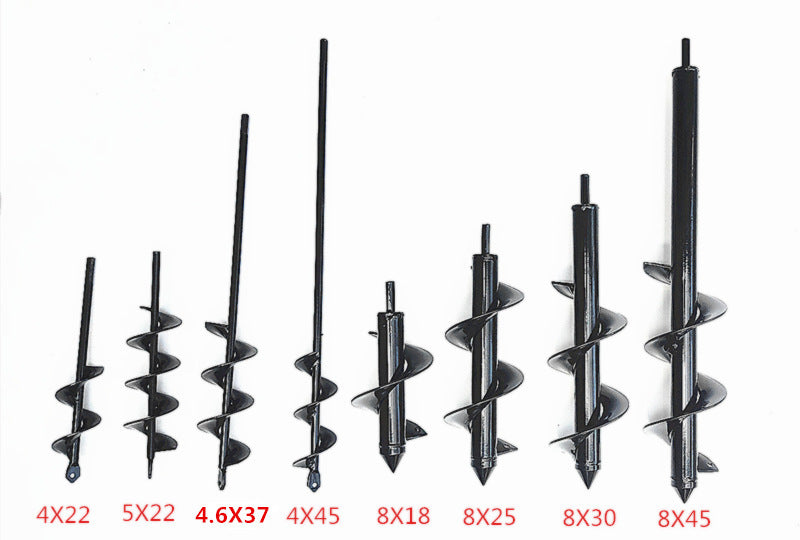 Ground Drilling Machine Drill Bit Spiral Tree Planting Earth Boring Machine Screw Rod Garden