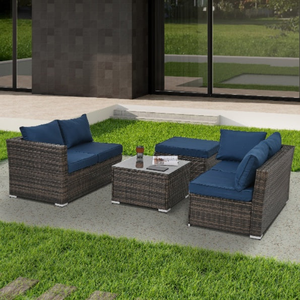 Patio Furniture, Outdoor Furniture, Seasonal PE Wicker Furniture, 4 Set Wicker Furniture