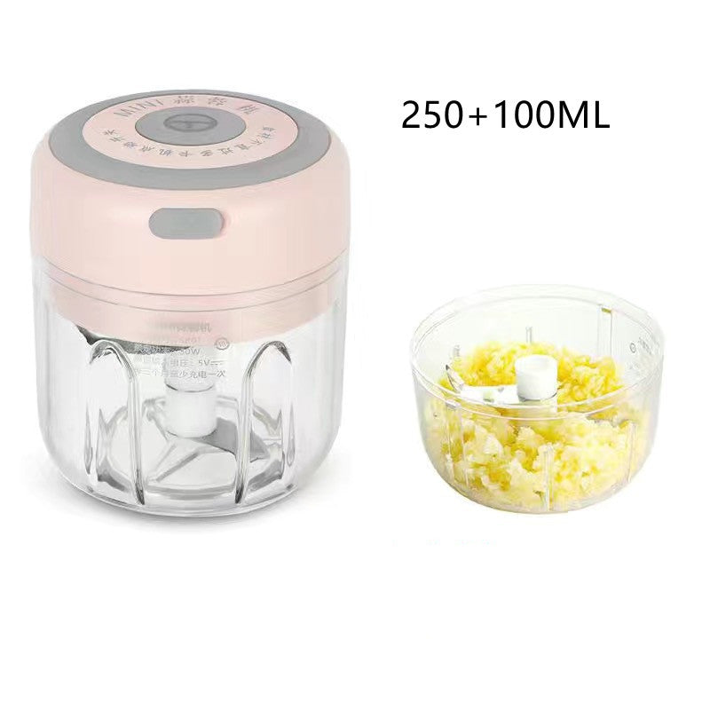 Mini Electric Garlic Chopper USB Charging Ginger Masher Machine Sturdy Durable Chili