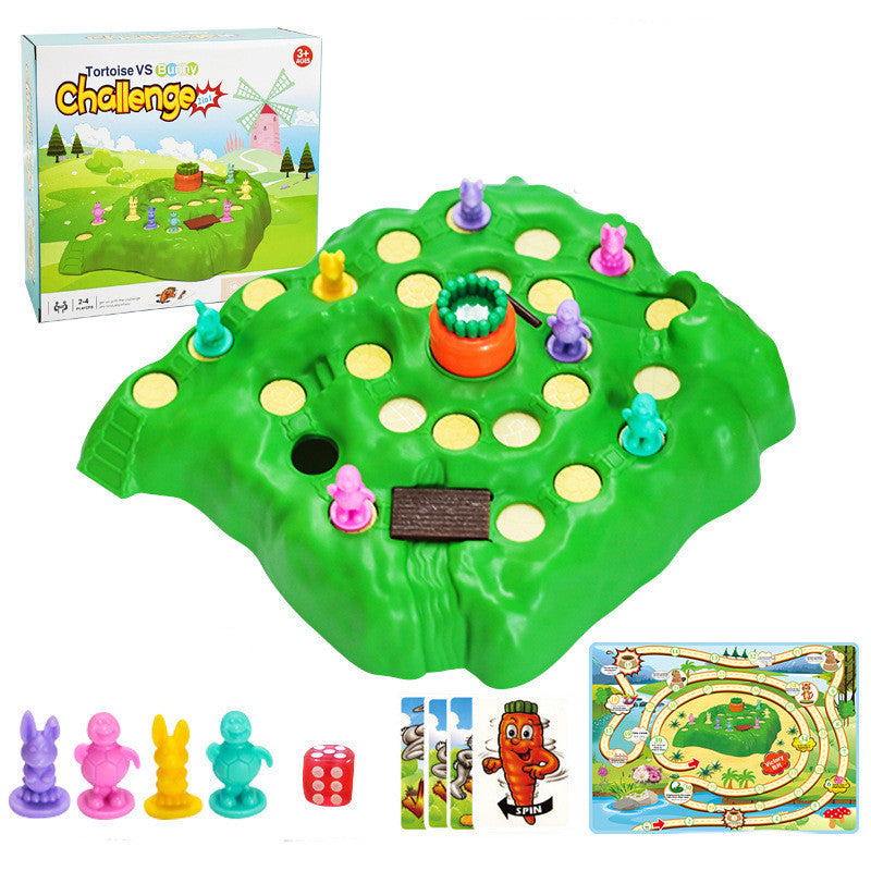 Children's Turtle And Hare Racing Toys Cross-country Race Table Games