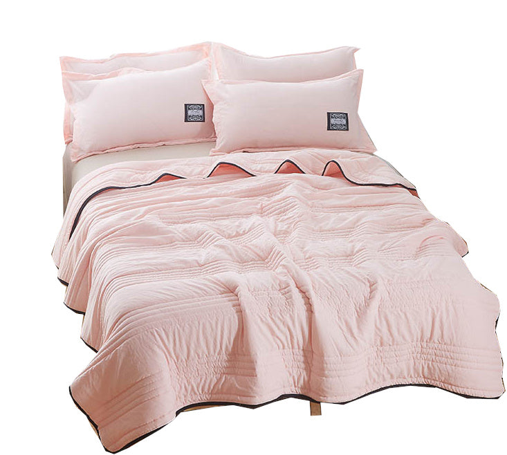 Cooling Blankets Pure Color Summer Quilt Plain Summer Cool Quilt Compressible Air-conditioning